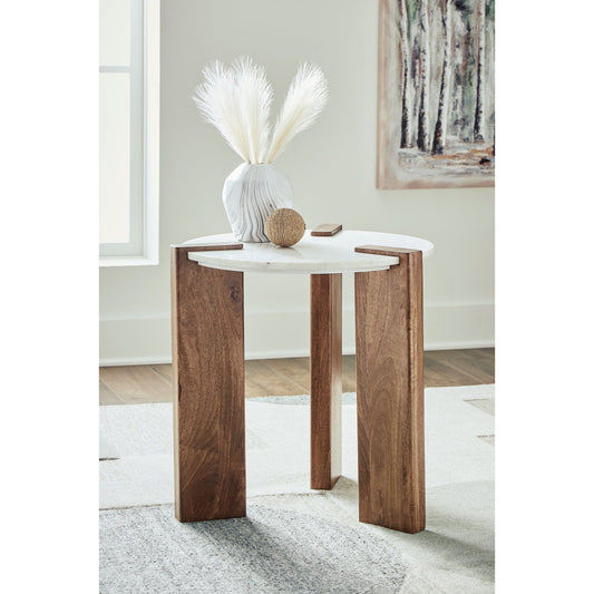 Signature Design by Ashley® Isanti Round End Table.