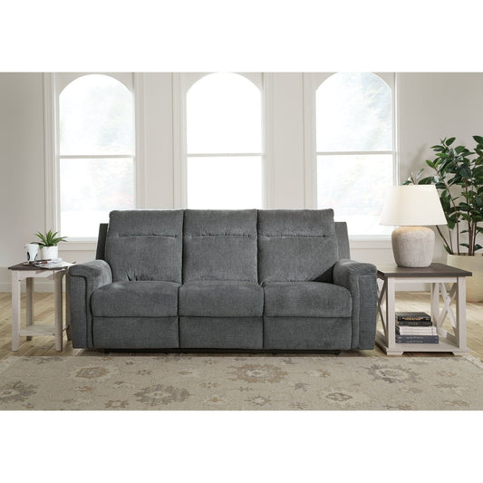 Signature Design by Ashley® Barnsana Reclining Power Sofa at   Contempo Furniture  Contempo Furniture Barnsana Reclining Power Sofa Signature Design by Ashley®.