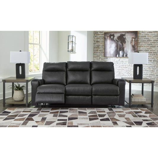 Signature Design by Ashley® Axtellton Reclining Power Sofa at   Contempo Furniture  Contempo Furniture Axtellton Reclining Power Sofa Signature Design by Ashley®.