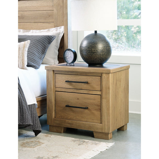 Signature Design by Ashley® Galliden Two Drawer Night Stand at   Contempo Furniture  Contempo Furniture Galliden Two Drawer Night Stand Signature Design by Ashley®.