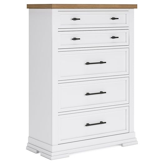 Benchcraft® Ashbryn Five Drawer Chest at   Contempo Furniture  Contempo Furniture Ashbryn Five Drawer Chest Benchcraft®.