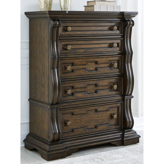 Signature Design by Ashley® Maylee Five Drawer Chest at   Contempo Furniture  Contempo Furniture Maylee Five Drawer Chest Signature Design by Ashley®.