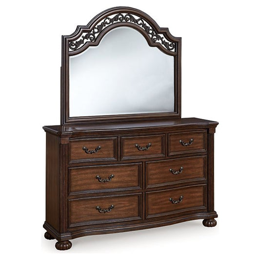 Signature Design by Ashley® Lavinton Dresser and Mirror at   Contempo Furniture  Contempo Furniture Lavinton Dresser and Mirror Signature Design by Ashley®.