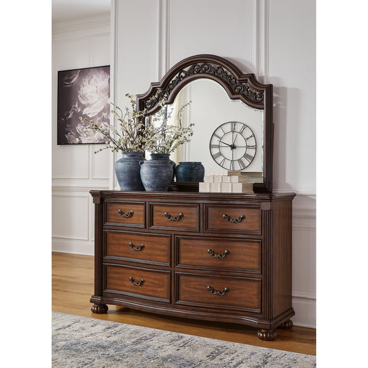 Signature Design by Ashley® Lavinton Dresser and Mirror at   Contempo Furniture  Contempo Furniture Lavinton Dresser and Mirror Signature Design by Ashley®.