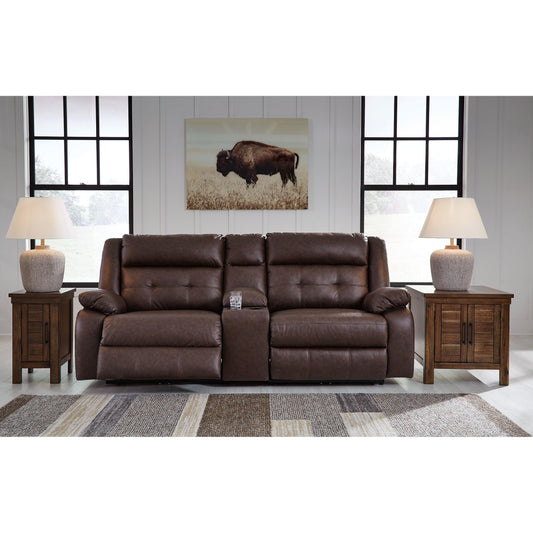 Signature Design by Ashley® Punch Up 3-Piece Power Reclining Sectional Loveseat with Console at   Contempo Furniture  Contempo Furniture Punch Up 3-Piece Power Reclining Sectional Loveseat with Console Signature Design by Ashley®.