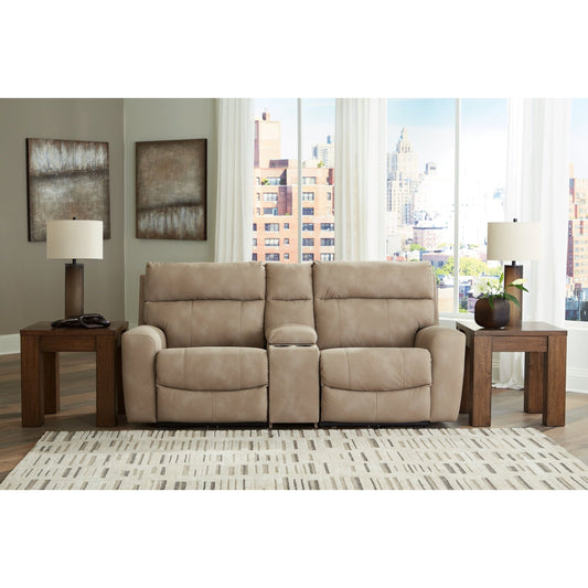 Signature Design by Ashley® Next-Gen DuraPella 3-Piece Power Reclining Sectional Loveseat with Console at   Contempo Furniture  Contempo Furniture Next-Gen DuraPella 3-Piece Power Reclining Sectional Loveseat with Console Signature Design by Ashley®.