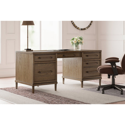 Signature Design by Ashley® Roanhowe Home Office Desk at   Contempo Furniture  Contempo Furniture Roanhowe Home Office Desk Signature Design by Ashley®.