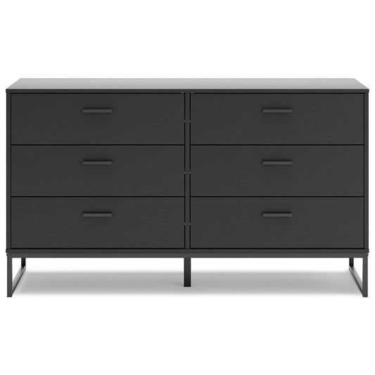 Signature Design by Ashley® Socalle Six Drawer Dresser at   Contempo Furniture  Contempo Furniture Socalle Six Drawer Dresser Signature Design by Ashley®.