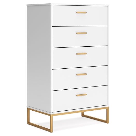 Signature Design by Ashley® Socalle Five Drawer Chest at   Contempo Furniture  Contempo Furniture Socalle Five Drawer Chest Signature Design by Ashley®.