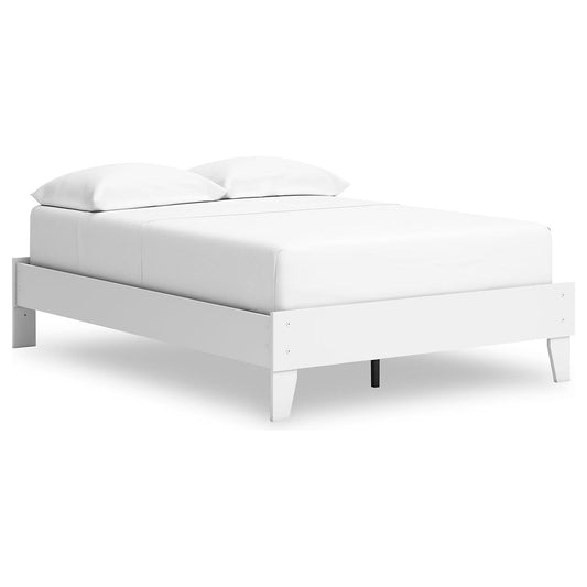 Signature Design by Ashley® Hallityn  Platform Bed at   Contempo Furniture  Contempo Furniture Hallityn  Platform Bed Signature Design by Ashley®.