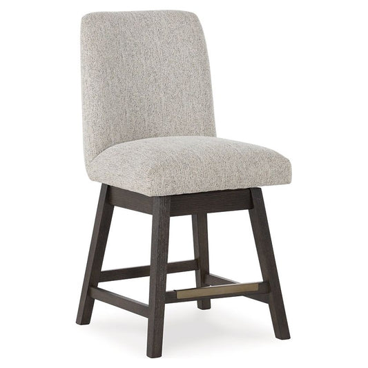 Signature Design by Ashley® Burkhaus UPH Swivel Barstool (2/CN) at   Contempo Furniture  Contempo Furniture Burkhaus UPH Swivel Barstool (2/CN) Signature Design by Ashley®.