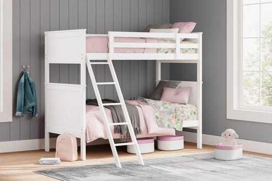 Signature Design by Ashley® Nextonfort  Over Twin Bunk Bed at   Contempo Furniture  Contempo Furniture Nextonfort  Over Twin Bunk Bed Signature Design by Ashley®.