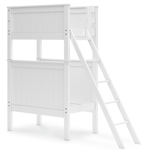 Signature Design by Ashley® Nextonfort  Over Twin Display Bunk Bed - In Store Only at   Contempo Furniture  Contempo Furniture Nextonfort  Over Twin Display Bunk Bed - In Store Only Signature Design by Ashley®.