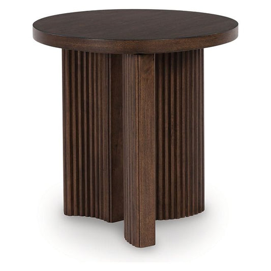 Signature Design by Ashley® Korestone Round End Table.