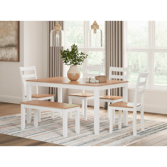 Signature Design by Ashley® Gesthaven Dining Room Table Set (6/CN) at   Contempo Furniture  Contempo Furniture Gesthaven Dining Room Table Set (6/CN) Signature Design by Ashley®.