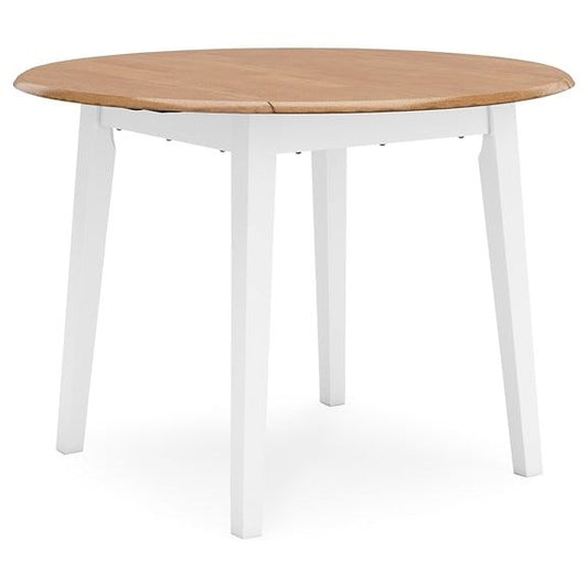 Signature Design by Ashley® Gesthaven Round DRM Drop Leaf Table at   Contempo Furniture  Contempo Furniture Gesthaven Round DRM Drop Leaf Table Signature Design by Ashley®.