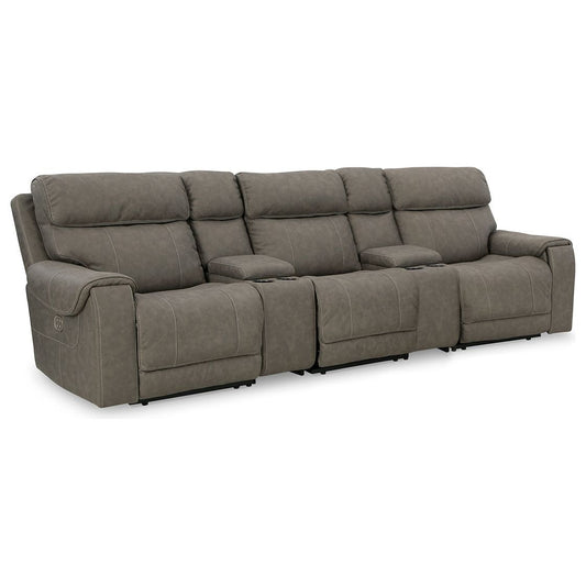 Signature Design by Ashley® Starbot 5-Piece Sectional at   Contempo Furniture  Contempo Furniture Starbot 5-Piece Sectional Signature Design by Ashley®.