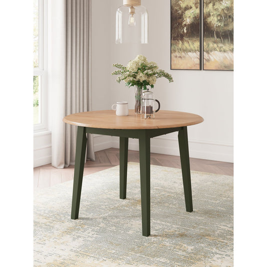 Signature Design by Ashley® Gesthaven Round DRM Drop Leaf Table at   Contempo Furniture  Contempo Furniture Gesthaven Round DRM Drop Leaf Table Signature Design by Ashley®.