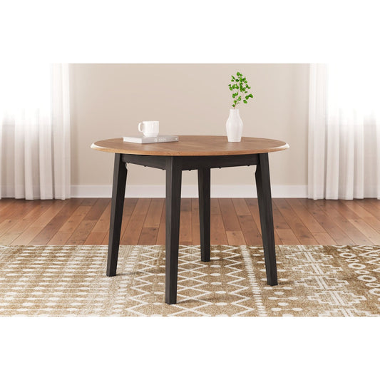 Signature Design by Ashley® Gesthaven Round DRM Drop Leaf Table at   Contempo Furniture  Contempo Furniture Gesthaven Round DRM Drop Leaf Table Signature Design by Ashley®.