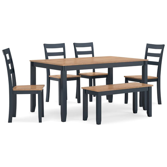 Signature Design by Ashley® Gesthaven Dining Room Table Set (6/CN) at   Contempo Furniture  Contempo Furniture Gesthaven Dining Room Table Set (6/CN) Signature Design by Ashley®.