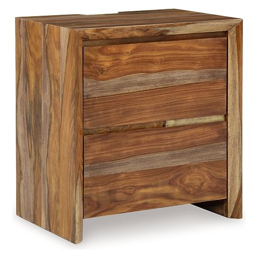 Signature Design by Ashley® Dressonni Two Drawer Night Stand at   Contempo Furniture  Contempo Furniture Dressonni Two Drawer Night Stand Signature Design by Ashley®.