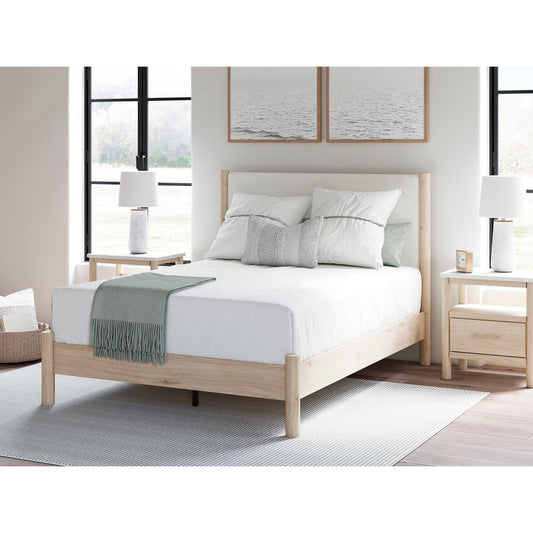 Signature Design by Ashley® Cadmori  Upholstered Panel Bed at   Contempo Furniture  Contempo Furniture Cadmori  Upholstered Panel Bed Signature Design by Ashley®.