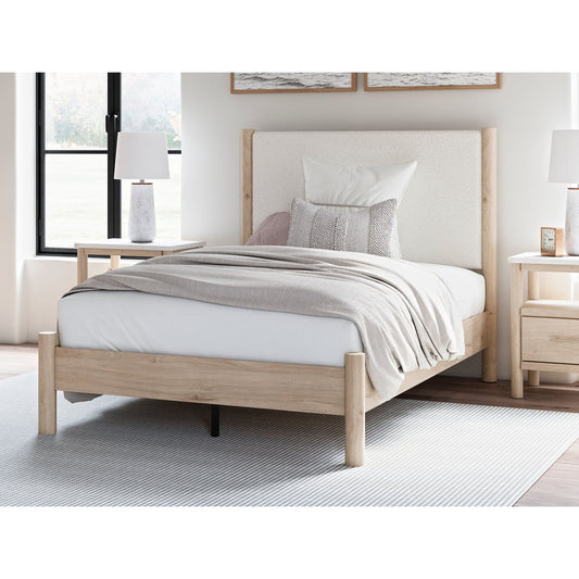 Signature Design by Ashley® Cadmori  Upholstered Panel Bed at   Contempo Furniture  Contempo Furniture Cadmori  Upholstered Panel Bed Signature Design by Ashley®.