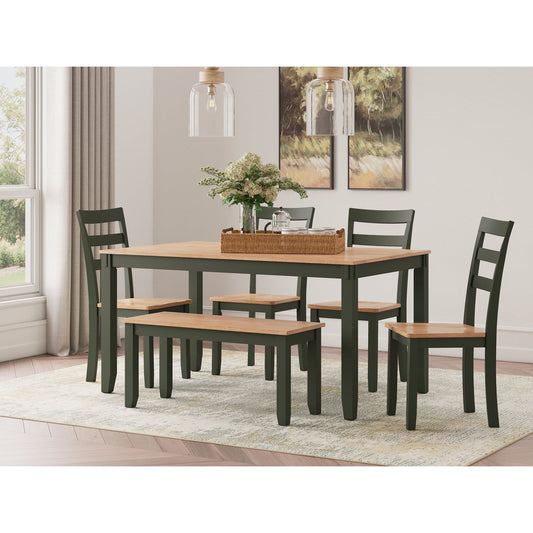 Signature Design by Ashley® Gesthaven Dining Room Table Set (6/CN) at   Contempo Furniture  Contempo Furniture Gesthaven Dining Room Table Set (6/CN) Signature Design by Ashley®.