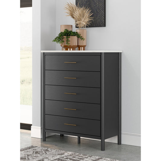 Signature Design by Ashley® Cadmori Five Drawer Wide Chest at   Contempo Furniture  Contempo Furniture Cadmori Five Drawer Wide Chest Signature Design by Ashley®.