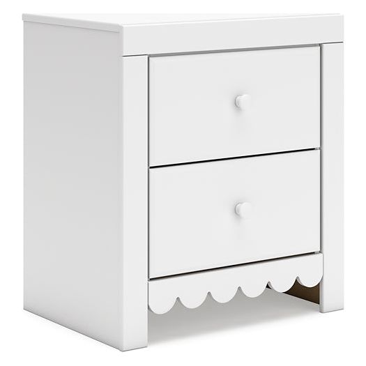 Signature Design by Ashley® Mollviney Two Drawer Night Stand at   Contempo Furniture  Contempo Furniture Mollviney Two Drawer Night Stand Signature Design by Ashley®.