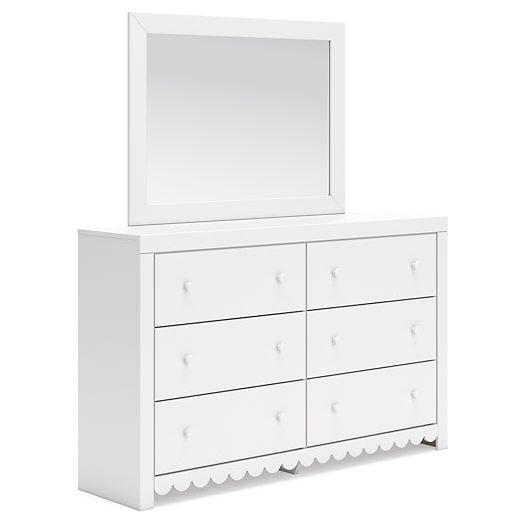 Signature Design by Ashley® Mollviney Dresser and Mirror at   Contempo Furniture  Contempo Furniture Mollviney Dresser and Mirror Signature Design by Ashley®.