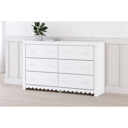 Signature Design by Ashley® Mollviney Six Drawer Dresser at   Contempo Furniture  Contempo Furniture Mollviney Six Drawer Dresser Signature Design by Ashley®.