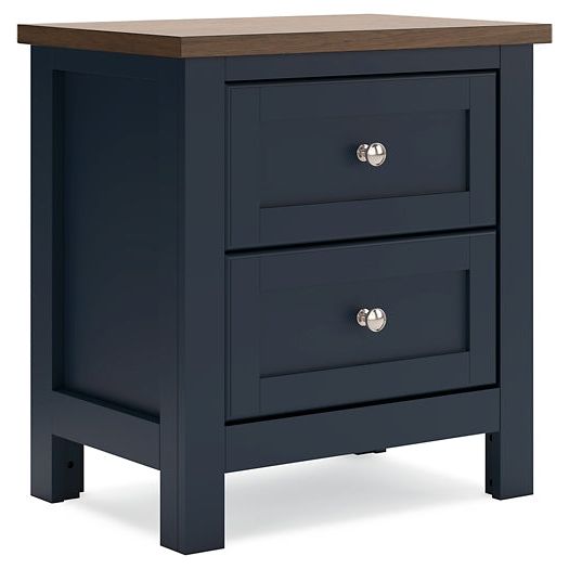 Signature Design by Ashley® Landocken Two Drawer Night Stand at   Contempo Furniture  Contempo Furniture Landocken Two Drawer Night Stand Signature Design by Ashley®.