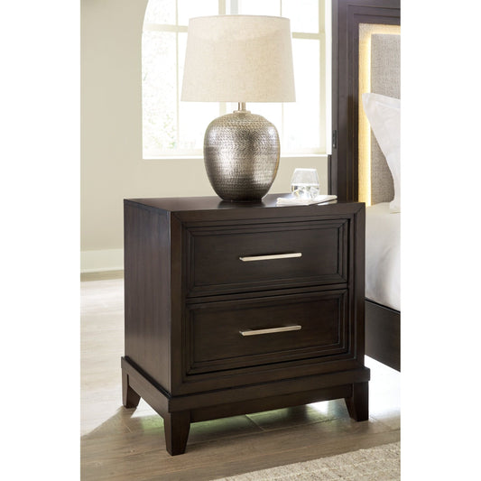 Signature Design by Ashley® Neymorton Two Drawer Night Stand at   Contempo Furniture  Contempo Furniture Neymorton Two Drawer Night Stand Signature Design by Ashley®.