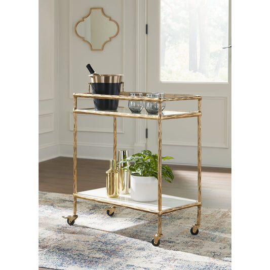 Signature Design by Ashley® Plattfield Bar Cart.