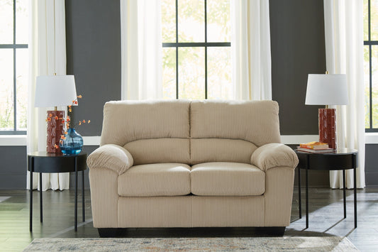 Signature Design by Ashley® SimpleJoy Loveseat at   Contempo Furniture  Contempo Furniture SimpleJoy Loveseat Signature Design by Ashley®.