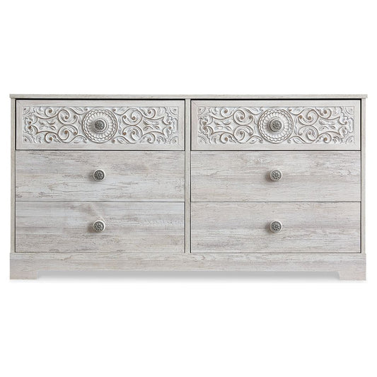 Signature Design by Ashley® Paxberry Six Drawer Dresser.