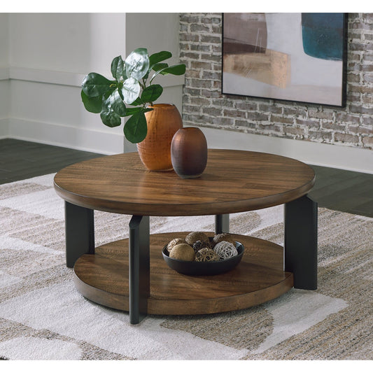 Signature Design by Ashley® Kraeburn Round Cocktail Table.