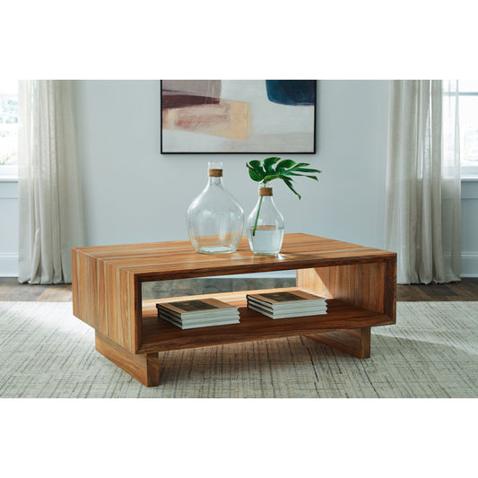 Signature Design by Ashley® Dressonni Rectangular Cocktail Table.