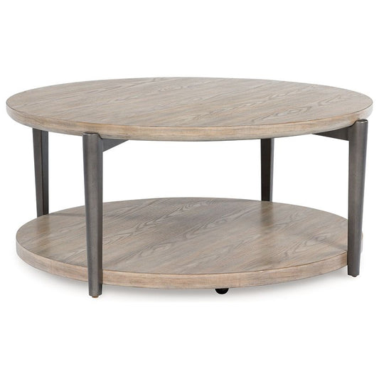 Signature Design by Ashley® Dyonton Round Cocktail Table.