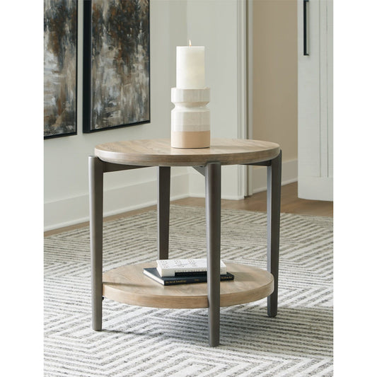 Signature Design by Ashley® Dyonton Round End Table.