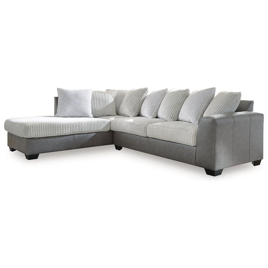 Benchcraft® Clairette Court 2-Piece Sectional with Chaise at   Contempo Furniture  Contempo Furniture Clairette Court 2-Piece Sectional with Chaise Benchcraft®.