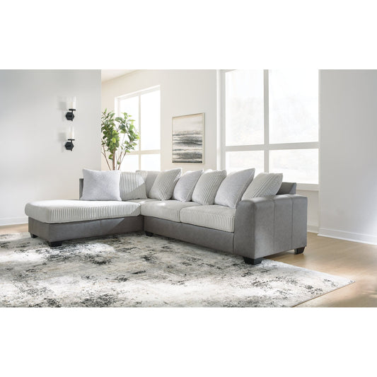 Benchcraft® Clairette Court 2-Piece Sectional with Chaise at   Contempo Furniture  Contempo Furniture Clairette Court 2-Piece Sectional with Chaise Benchcraft®.