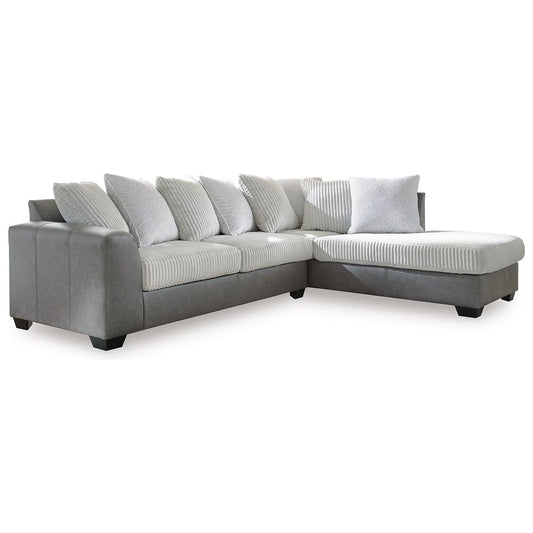 Benchcraft® Clairette Court 2-Piece Sectional with Chaise at   Contempo Furniture  Contempo Furniture Clairette Court 2-Piece Sectional with Chaise Benchcraft®.