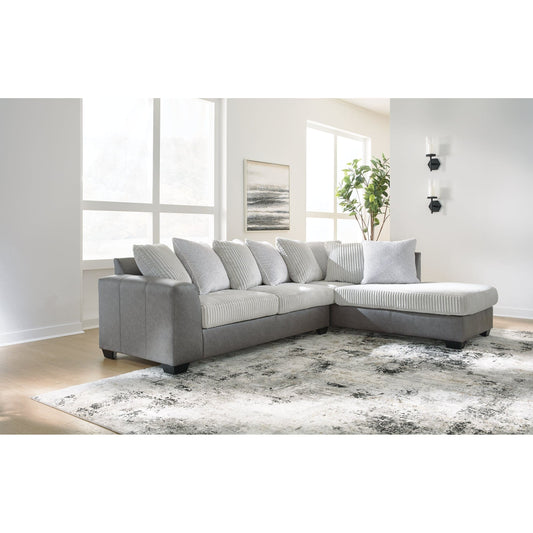 Benchcraft® Clairette Court 2-Piece Sectional with Chaise at   Contempo Furniture  Contempo Furniture Clairette Court 2-Piece Sectional with Chaise Benchcraft®.