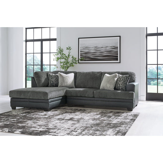 Benchcraft® Brixley Pier 2-Piece Sectional with Chaise at   Contempo Furniture  Contempo Furniture Brixley Pier 2-Piece Sectional with Chaise Benchcraft®.