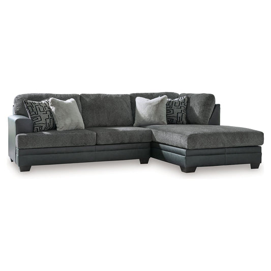 Benchcraft® Brixley Pier 2-Piece Sectional with Chaise at   Contempo Furniture  Contempo Furniture Brixley Pier 2-Piece Sectional with Chaise Benchcraft®.