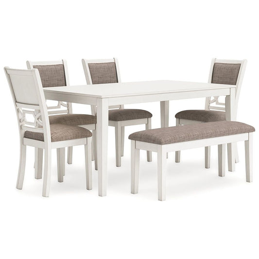 Signature Design by Ashley® Erinberg Dining Room Table Set (6/CN) at   Contempo Furniture  Contempo Furniture Erinberg Dining Room Table Set (6/CN) Signature Design by Ashley®.