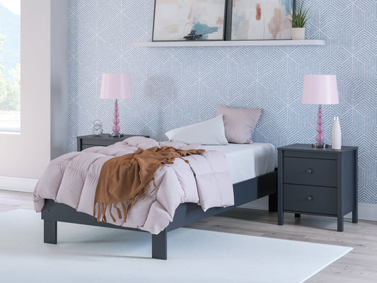 Signature Design by Ashley® Simmenfort  Platform Bed at   Contempo Furniture  Contempo Furniture Simmenfort  Platform Bed Signature Design by Ashley®.