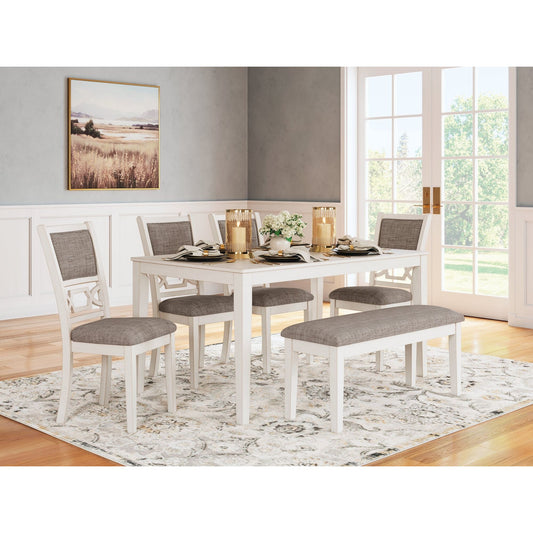 Signature Design by Ashley® Erinberg Dining Room Table Set (6/CN) at   Contempo Furniture  Contempo Furniture Erinberg Dining Room Table Set (6/CN) Signature Design by Ashley®.